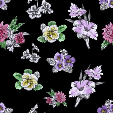 Yaz Bahçe çiçek açan çiçekler