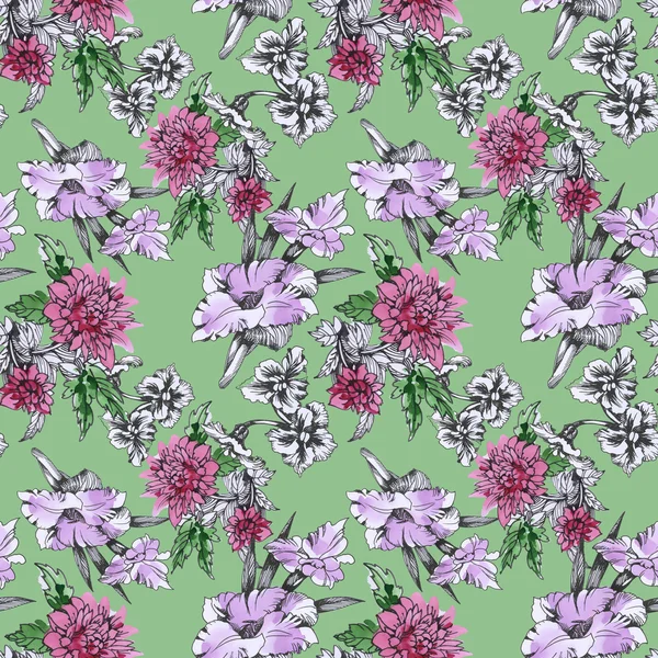 Yaz Bahçe çiçek açan çiçekler