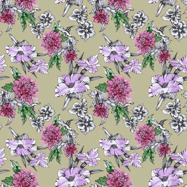 Yaz Bahçe çiçek açan çiçekler