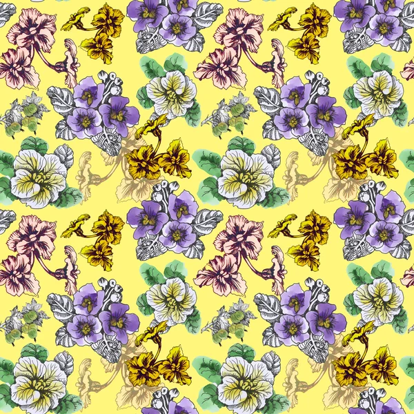 Tuin bloeiende zomerbloemen — Stockfoto