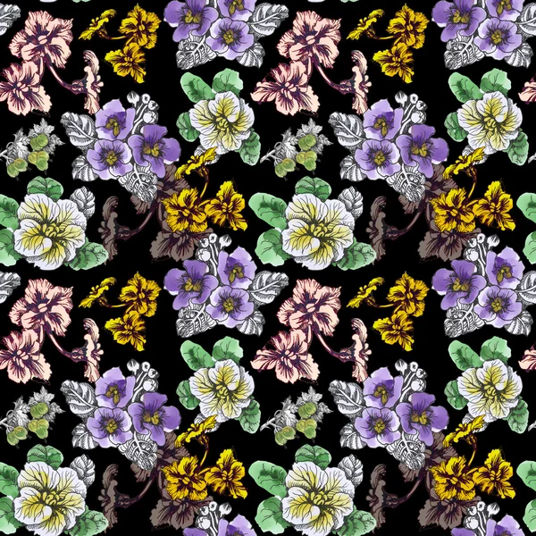 Yaz Bahçe çiçek açan çiçekler