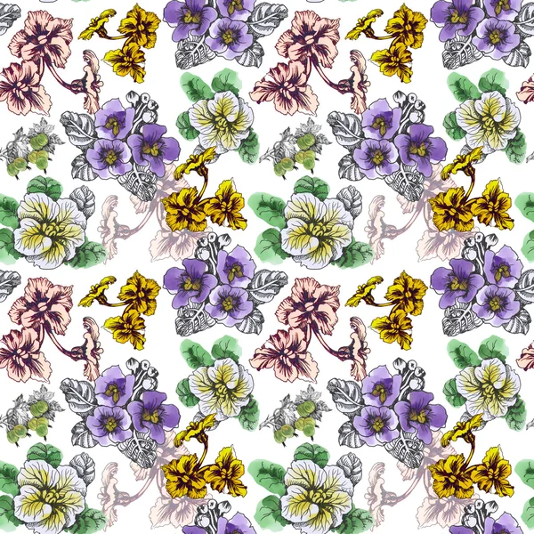 Yaz Bahçe çiçek açan çiçekler