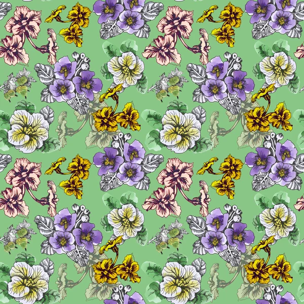 Yaz Bahçe çiçek açan çiçekler