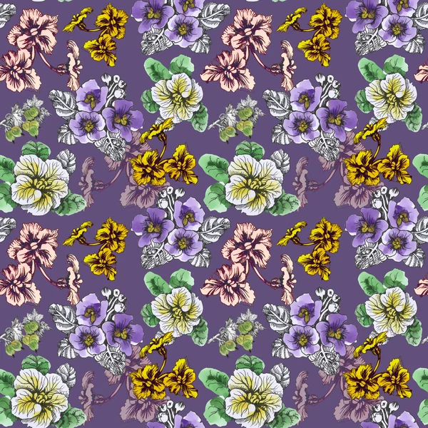 Yaz Bahçe çiçek açan çiçekler