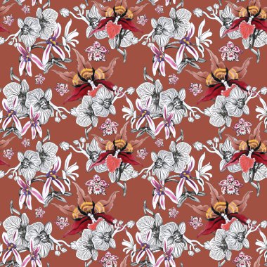 Orkide çiçek çiçeklenme