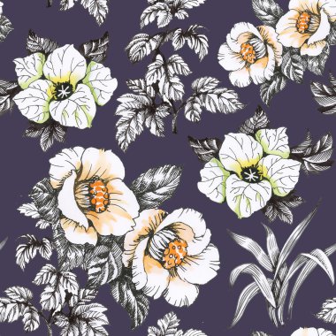 Yaz Bahçe çiçek açan çiçekler