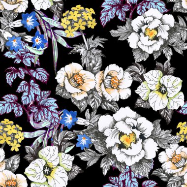 Yaz Bahçe çiçek açan çiçekler