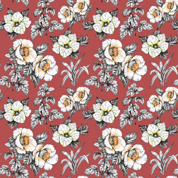 Yaz Bahçe çiçek açan çiçekler