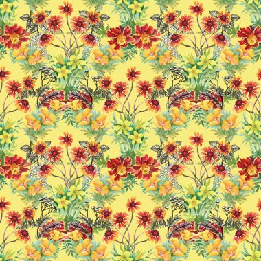 Yaz Bahçe çiçek açan çiçekler