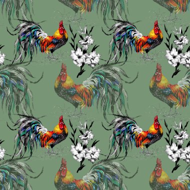 çiftlik horozu desen