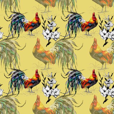 çiftlik horozu desen