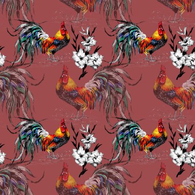 çiftlik horozu desen