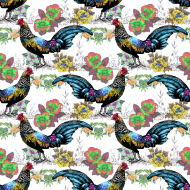 çiftlik horozu desen