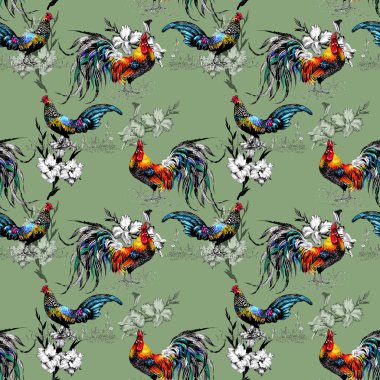 çiftlik horozu desen