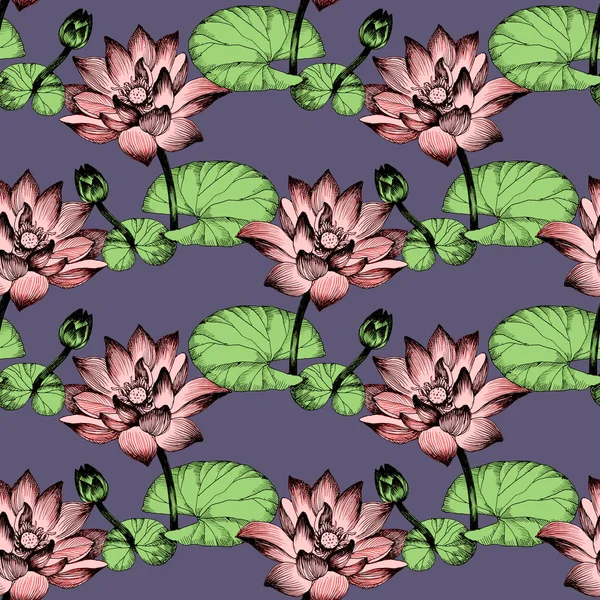 water lily flowers on pond