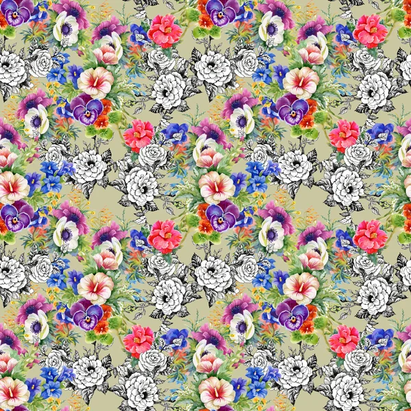 Floral seamless pattern — Stock Photo, Image