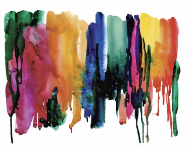 Renkli Sulu Boya arka plan