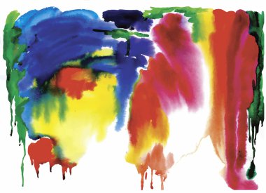 Renkli Sulu Boya arka plan