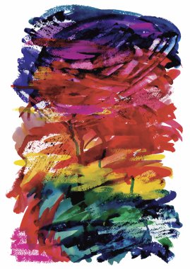 Renkli Sulu Boya arka plan