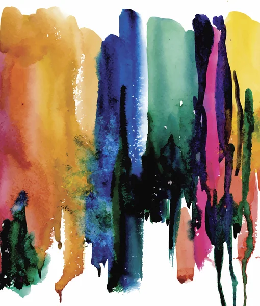 Bunte Aquarell abstrakten Hintergrund — Stockvektor