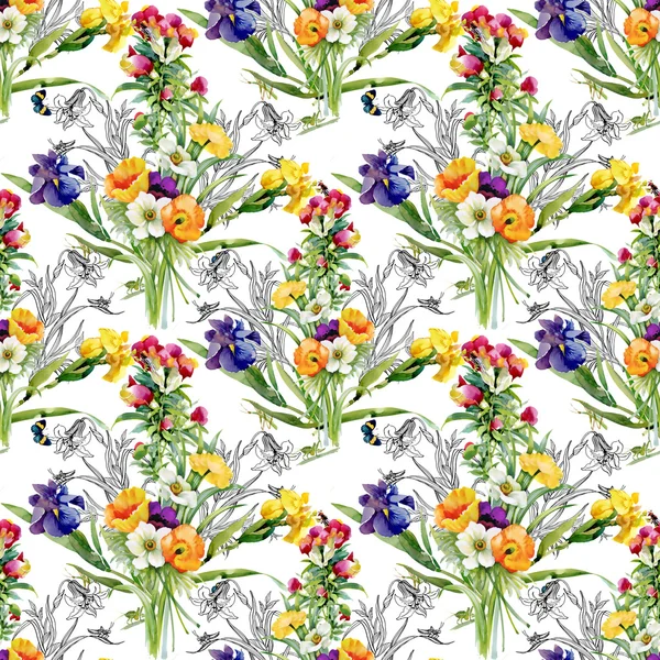 Floral seamless pattern — Stock Photo, Image