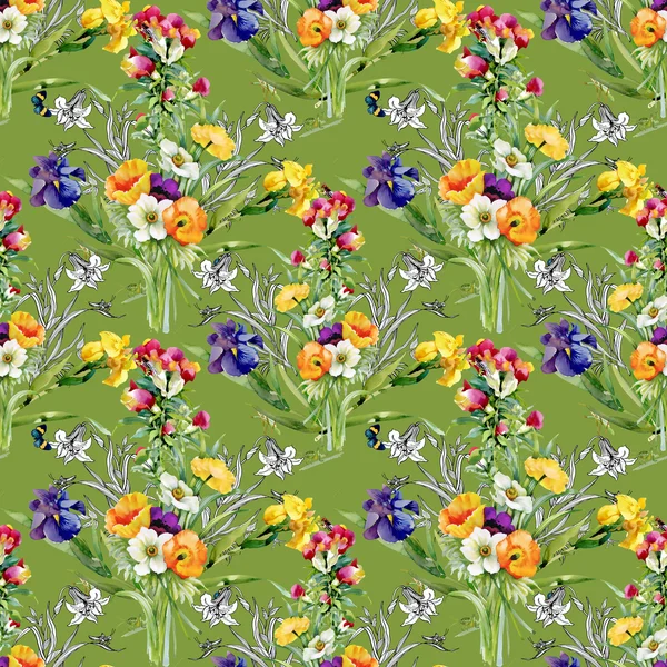 Floral seamless pattern — Stock Photo, Image