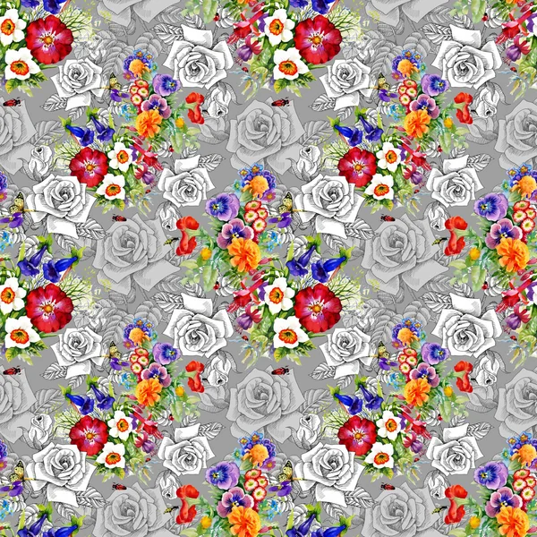 Floral seamless pattern — Stock Photo, Image