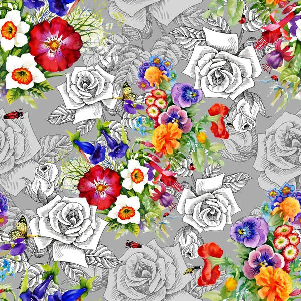 Floral seamless pattern — Stock Photo, Image