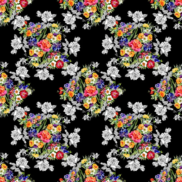 Motif floral sans couture — Photo