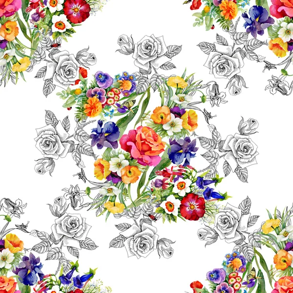 Floral seamless pattern — Stock Photo, Image