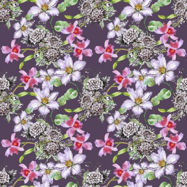 Bahçe çiçek ile Seamless Modeli