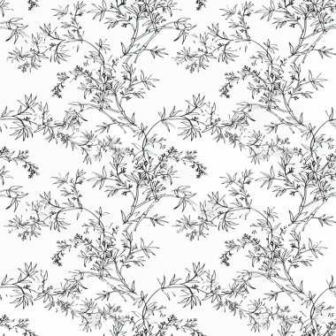 güzel çiçekler ile Seamless Modeli suluboya resim