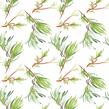 güzel çiçekler ile Seamless Modeli suluboya resim