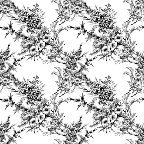 blooming monochrome flowers