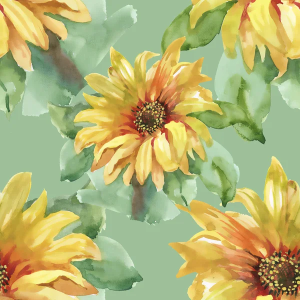 Żółte kwiaty latem — Zdjęcie stockowe