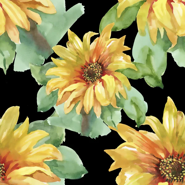 Gele zomerbloemen — Stockfoto