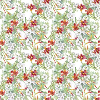 Yaz Bahçe çiçek açan çiçekler