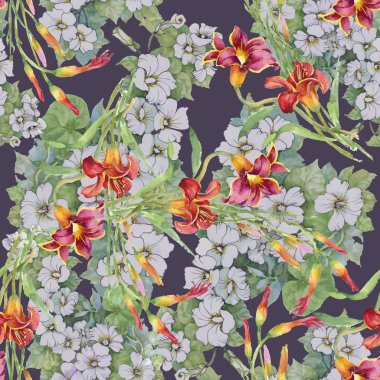 Yaz Bahçe çiçek açan çiçekler