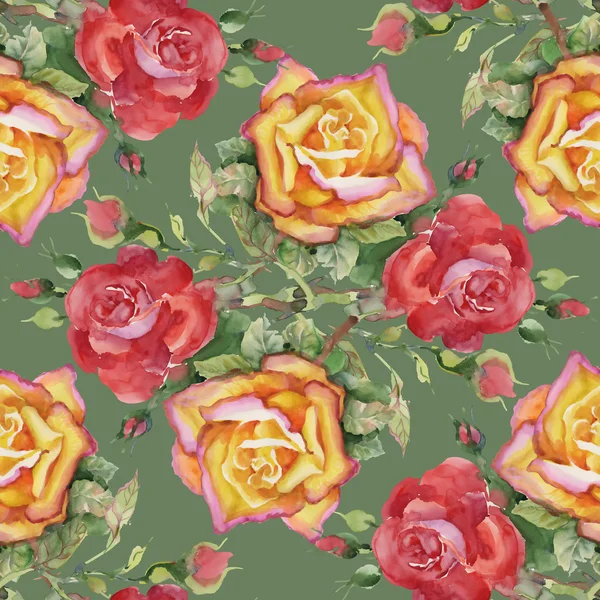 Roses seamless pattern — Stock Photo, Image