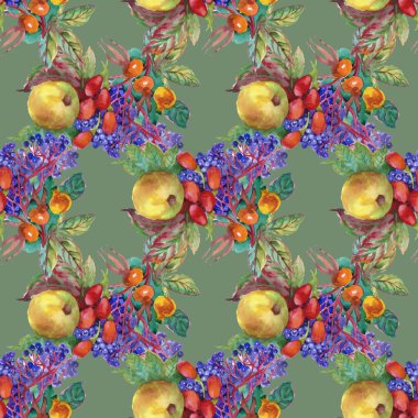 Sonbahar çilek deseni