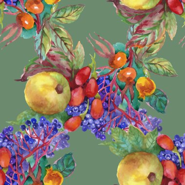 Sonbahar çilek deseni