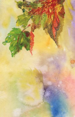 Sonbahar yapraklı arkaplan