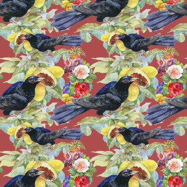 Egzotik kuşlar arka plan