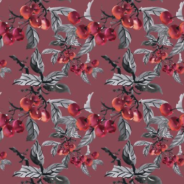 Bahçe Olgun Kiraz arka plan