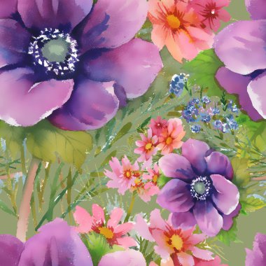 Bahçe çiçek renkli çiçekler