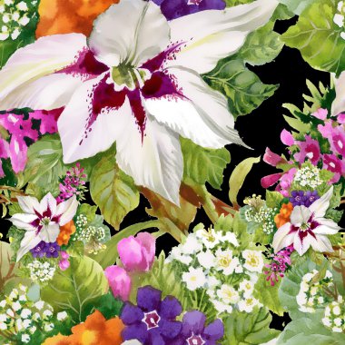 Bahçe çiçek renkli çiçekler