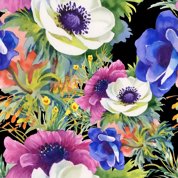 Ανθίζοντας πολύχρωμα λουλούδια κήπων — Φωτογραφία Αρχείου