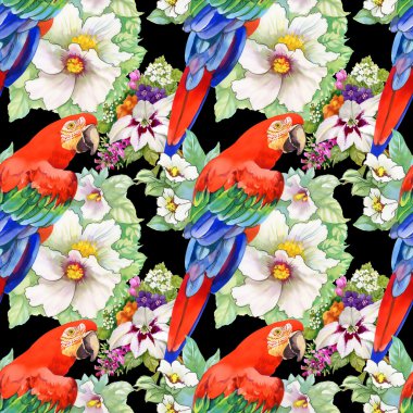 egzotik papağan kuş arka plan