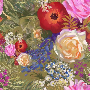 Bahçe çiçek açan çiçekler