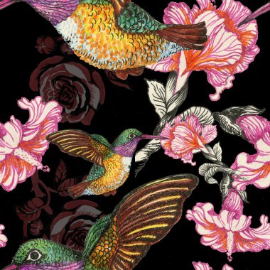 Egzotik kuşlar arka plan